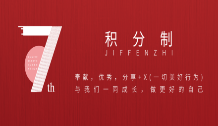 積分制7周年！來看看有哪些你想要的！